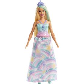 Barbie Dreamtopia Muñeca Princesa Rubia Conjunto Arcoiris