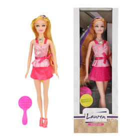 muneca-lauren-con-falda-rosada-29-cm