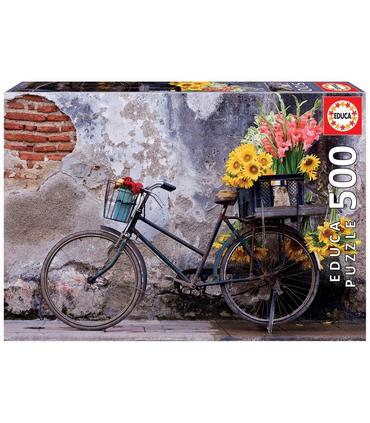 puzzle-bicicleta-con-flores-500pz