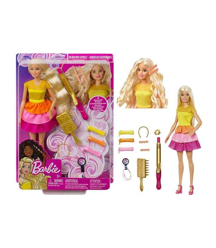 Barbie Rubia Rizos Crea sus Ondas