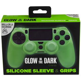 Funda Silicon + Grips Glow in The Dark Ps4