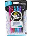 Take Note! 6 Boligrafos De Gel Lavables