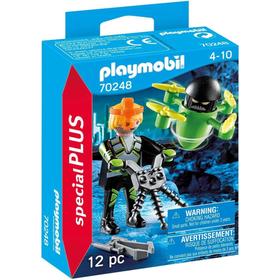 Playmobil 70248 Agente Con Dron