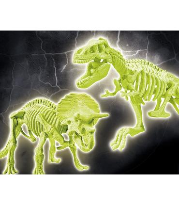 arqueojugando-t-rex-y-triceratops-fluorescente