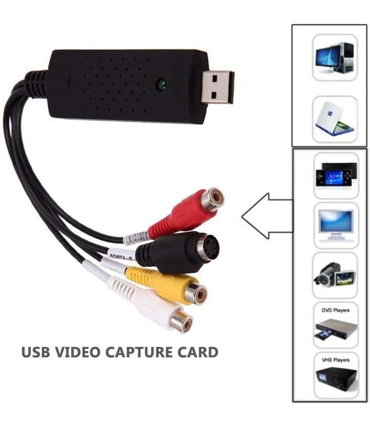 Capturadora de Video y Audio con Cable de Transferencia USB