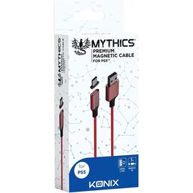 Cable Carga Magnetico 3m Red Dualsense Konix Ps5