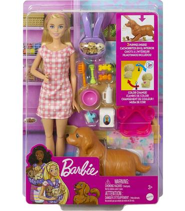 barbie-perritos-recien-nacidos-rubia