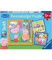 Puzzle Peppa Pig 3x49 Pz