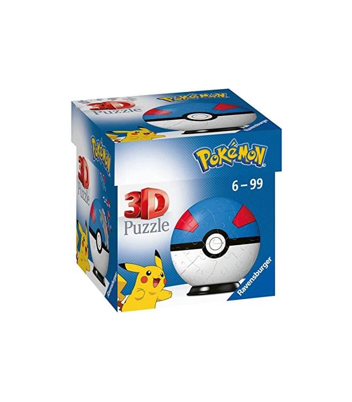 puzzle-3d-pokemon-superball-azul-54-piezas
