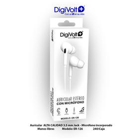 Auricular Pro Silicona con Micro - Jack 3.5MM ER- 126