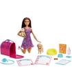 Barbie Adopta Perritos Vestido Morado