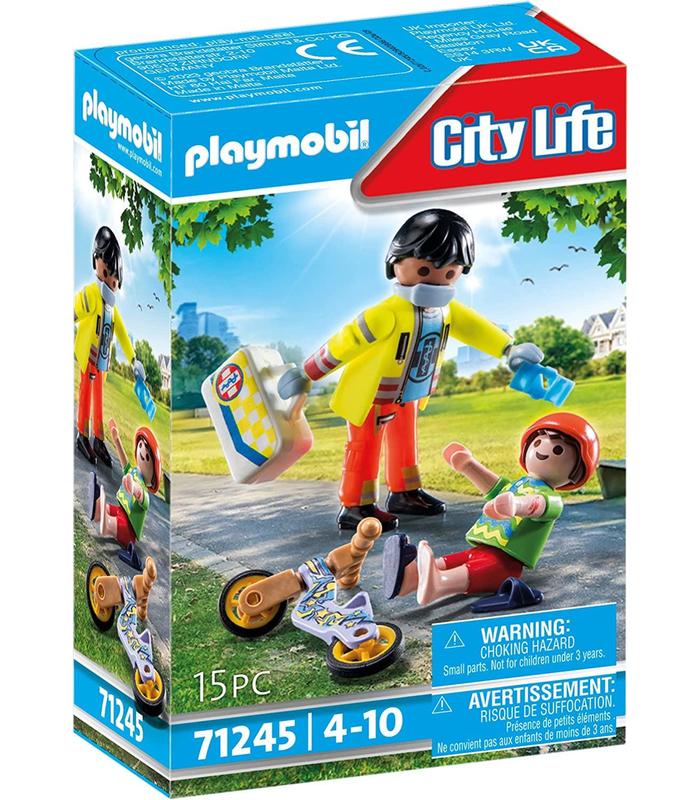 playmobil-71245-paramedico-con-paciente