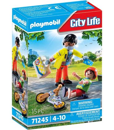 playmobil-71245-paramedico-con-paciente