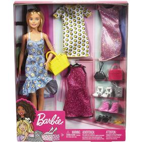 Barbie Fashionista Con 4 Modas