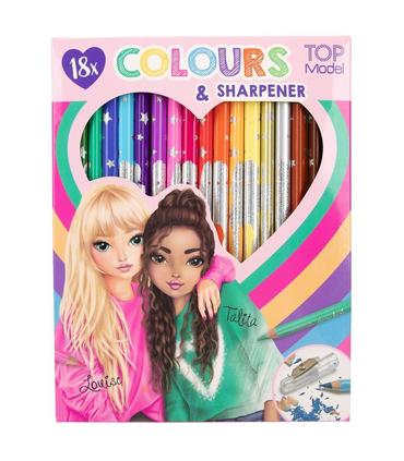 topmodel-18-lapices-de-colores-sacapunt