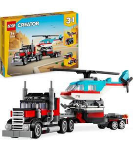 Lego 31146 Camión Plataforma con Helicoptero