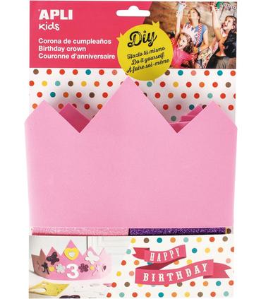 b-corona-cumpleanos-goma-eva-rosa