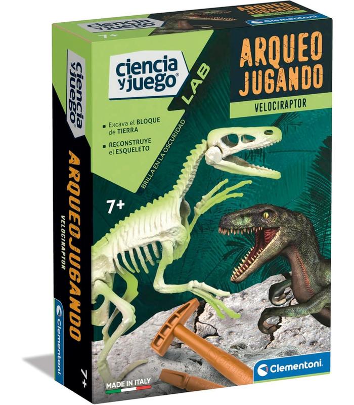 arqueojugando-velociraptor-fosforescente