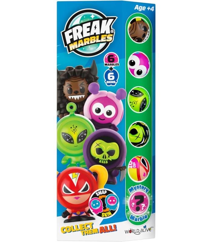 freak-marbles-set-of-5-plus-1-rare-marbl-canicas