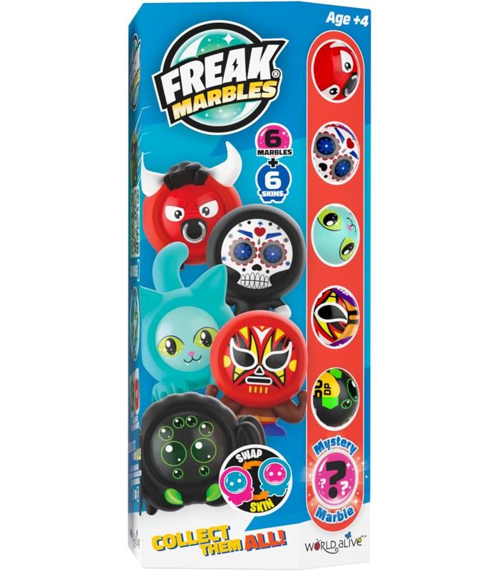 freak-marbles-set-of-5-plus-1-rare-marbl-canicas