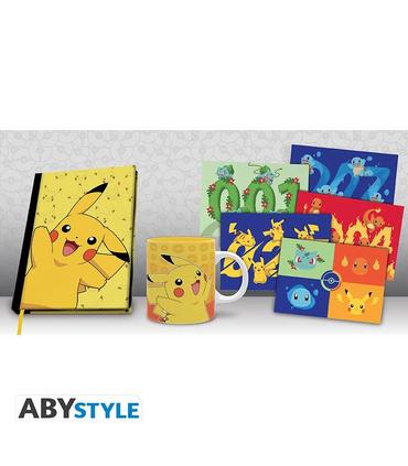 caja-regalo-pokemon-cuaderno-pck-a5-taza320ml-postales