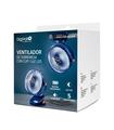 Ventilador Grande con Pinza/Recargable/Luz/21cm