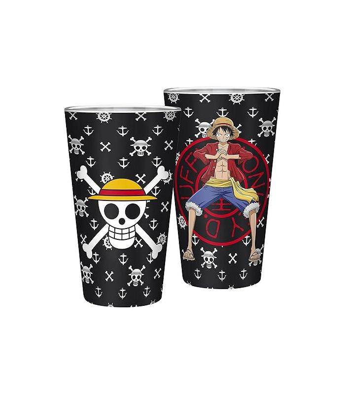 one-piece-large-glass-400ml-luffy