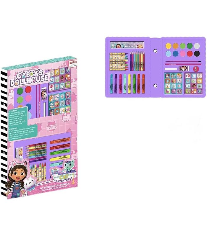 set-papeleria-coloreable-gabby-s-dollhouse