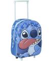 Mochila Infantil Trolley 3d Stitch