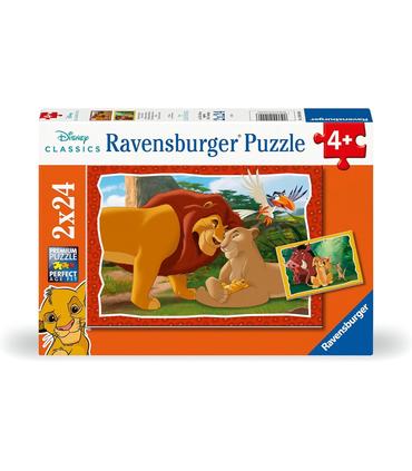 puzzle-el-rey-leon-2-puzzles-de-24-piezas