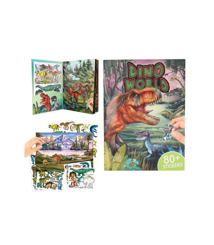 dino-world-con-pegatinas-en-relieve