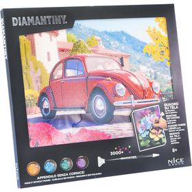 diamantiny-quadro-retro-car-red