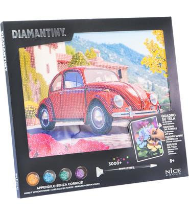 diamantiny-quadro-retro-car-red