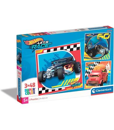 puzzle-3x48-piezas-square-hot-wheels