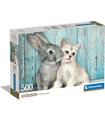 Puzzle 500 Piezas Cb Cat&bunny