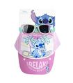 Gorra Set Gafas De Sol Stitch Rosa