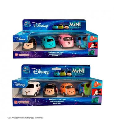 mini-cutes-cars-disney-pack-de-4-modelos-surtido