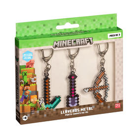 minecraft-llavero-metal-pk-de-3-en-caja