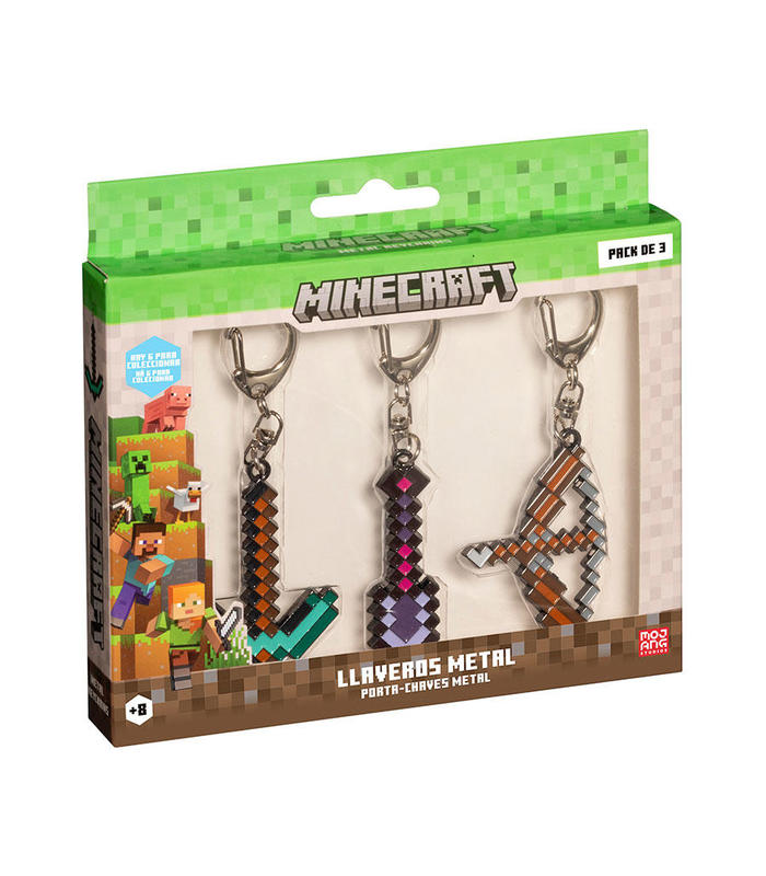 minecraft-llavero-metal-pk-de-3-en-caja