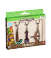 Minecraft Llavero Metal Pk De 3 En Caja