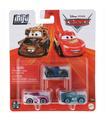 Disney Pixar Cars 3 Pack Sponsored By Dino pack Mini Racers