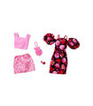 Barbie Pack 2 Looks De Moda Estampado Rosa