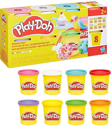 play-doh-pack-de-8-colores-arcoiris-85-gr