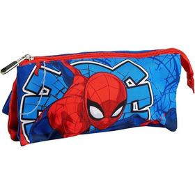 estuche-portatodo-3-compartimentos-spiderman