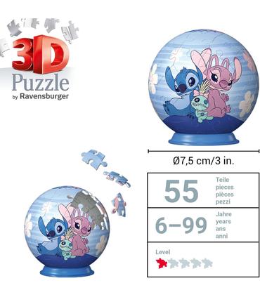 disney-stitch-angel-puzzle-54-piezas-ball-3d
