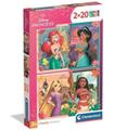 Puzzle 2x20 Piezas Disney Princess