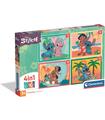 Puzzle 4 en 1 Stitch