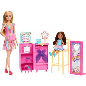 barbie-y-chelsea-en-la-feria-puesto-de-pintura-facial