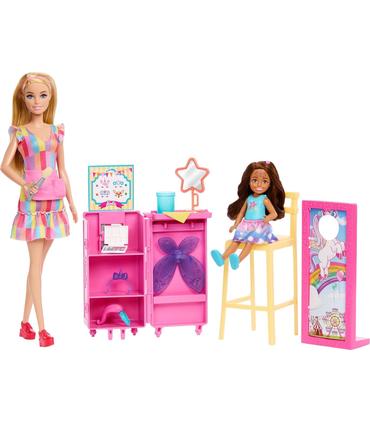 barbie-y-chelsea-en-la-feria-puesto-de-pintura-facial