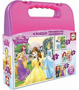 puzzle-maleta-progresivas-princesas-disney-4-puzzles